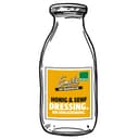 Illustration Honig-Senf-Dressing zu Salat, Kartoffeln und Lachs
