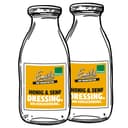 Illustration 2 x Honig-Senf-Dressing zu Salat, Kartoffeln und Lachs