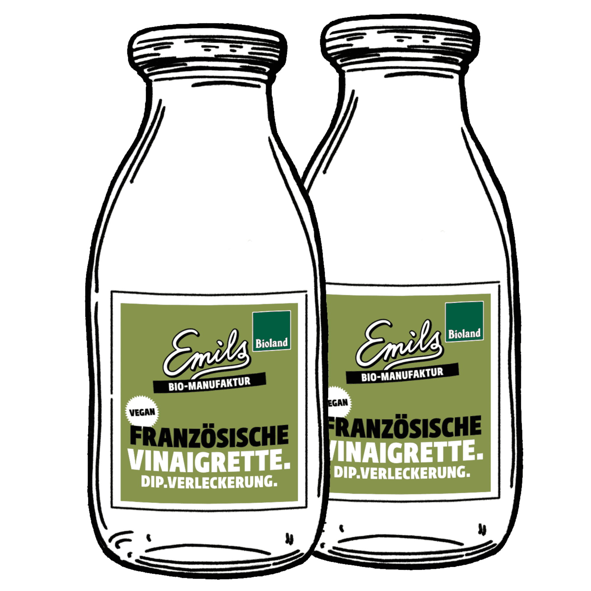 Vegane Französische Vinaigrette 2 x 250 ml**