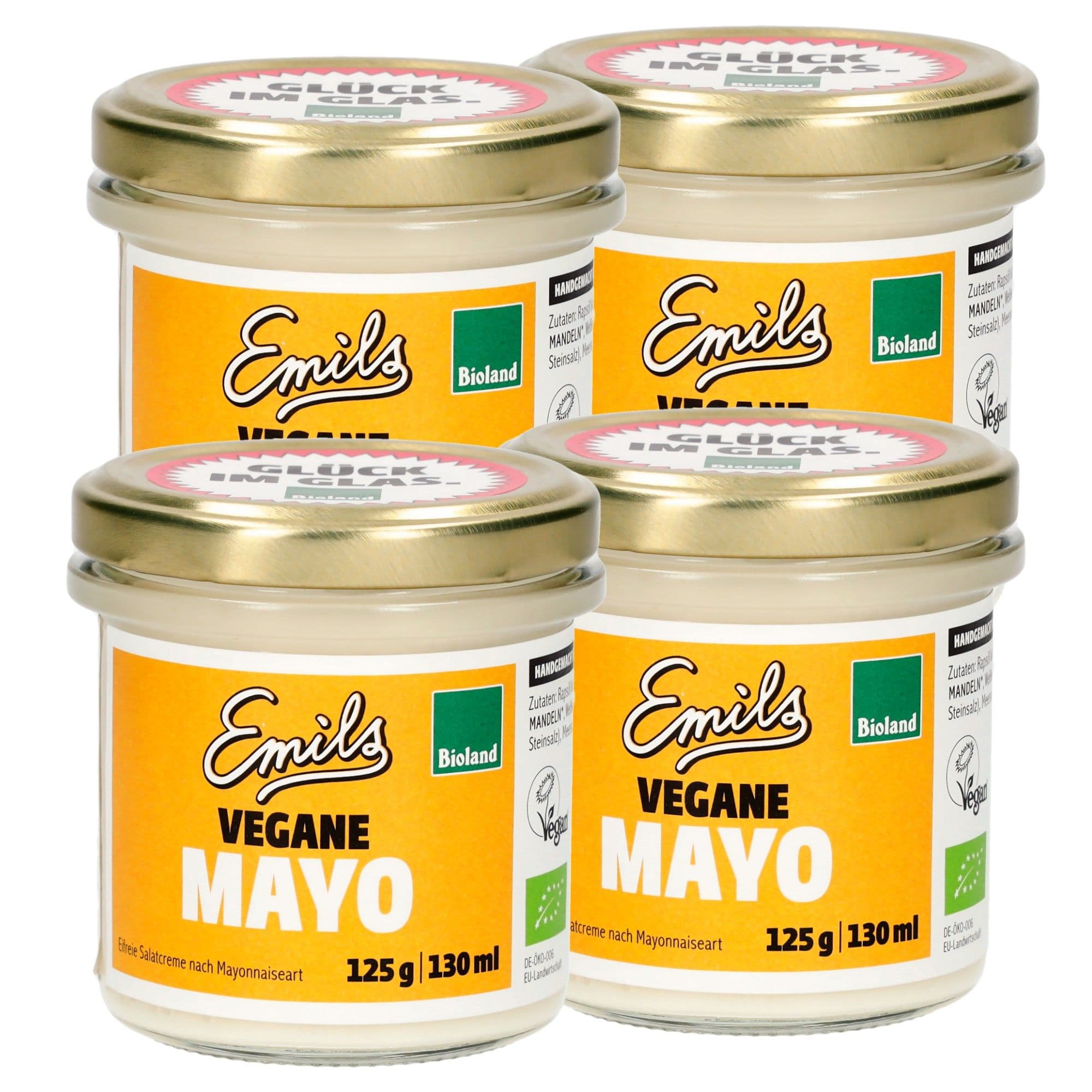 Vegane Bioland Mayonnaise Emils 4 x 130 ml