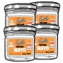 Illustration Vegane Mayo ohne Ei und ohne Verdickungsmittel 4 x 130 ml