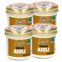 Emils vegane Aioli ohne Ei, 4 x 130 ml im Glas