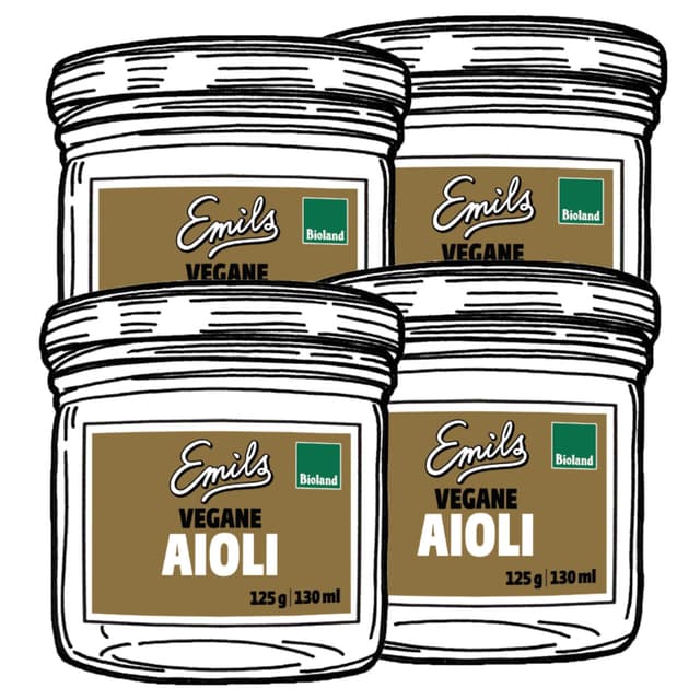 Vegane Aioli 4 x 130 ml**