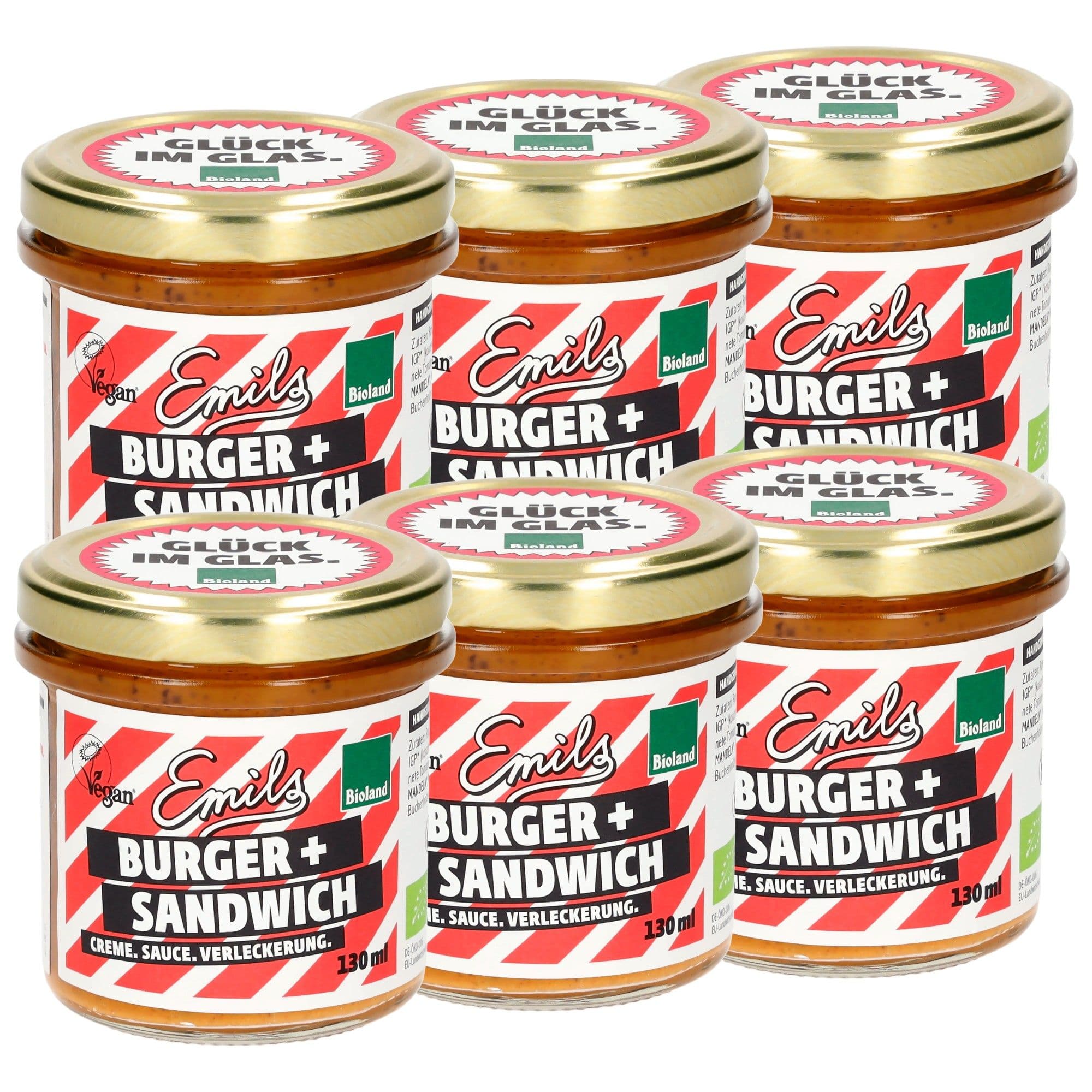 Vegane Burger- und Sandwichcreme 6 x 130 ml** Bild 1