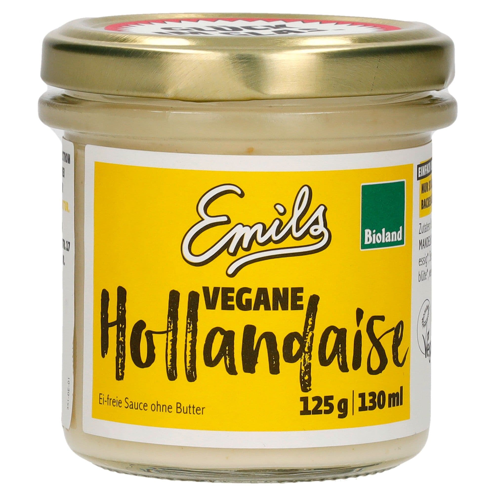 Vegane Bioland Sauce Hollandaise Emils 130 ml