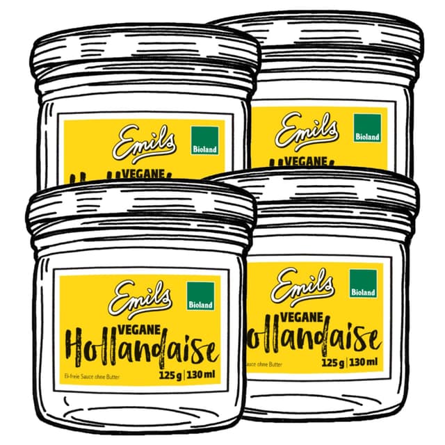 Vegane Sauce Hollandaise  4 x 130 ml**