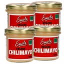 Emils vegane Chili Mayo ohne Zusatzstoffe, 4 x 130 ml im  Glas