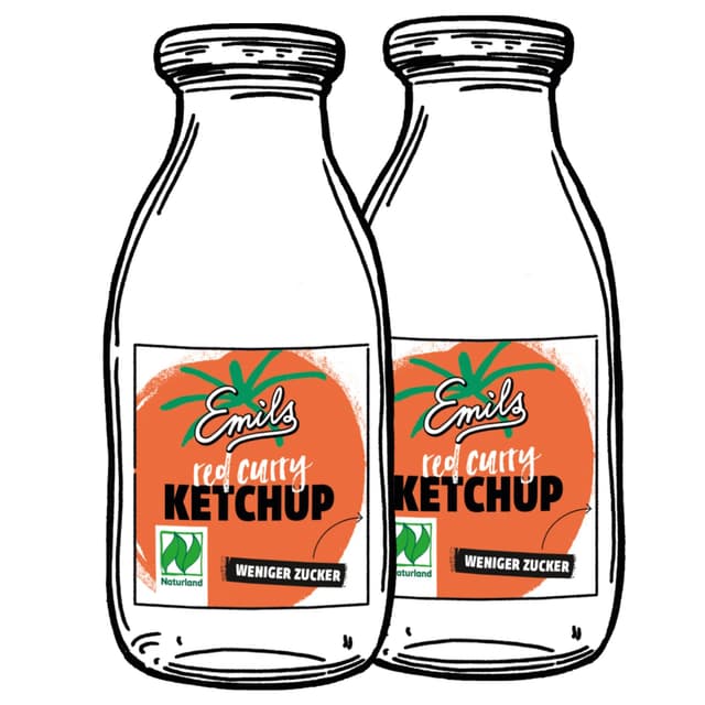 Red Curry Ketchup 2 x 250 ml**