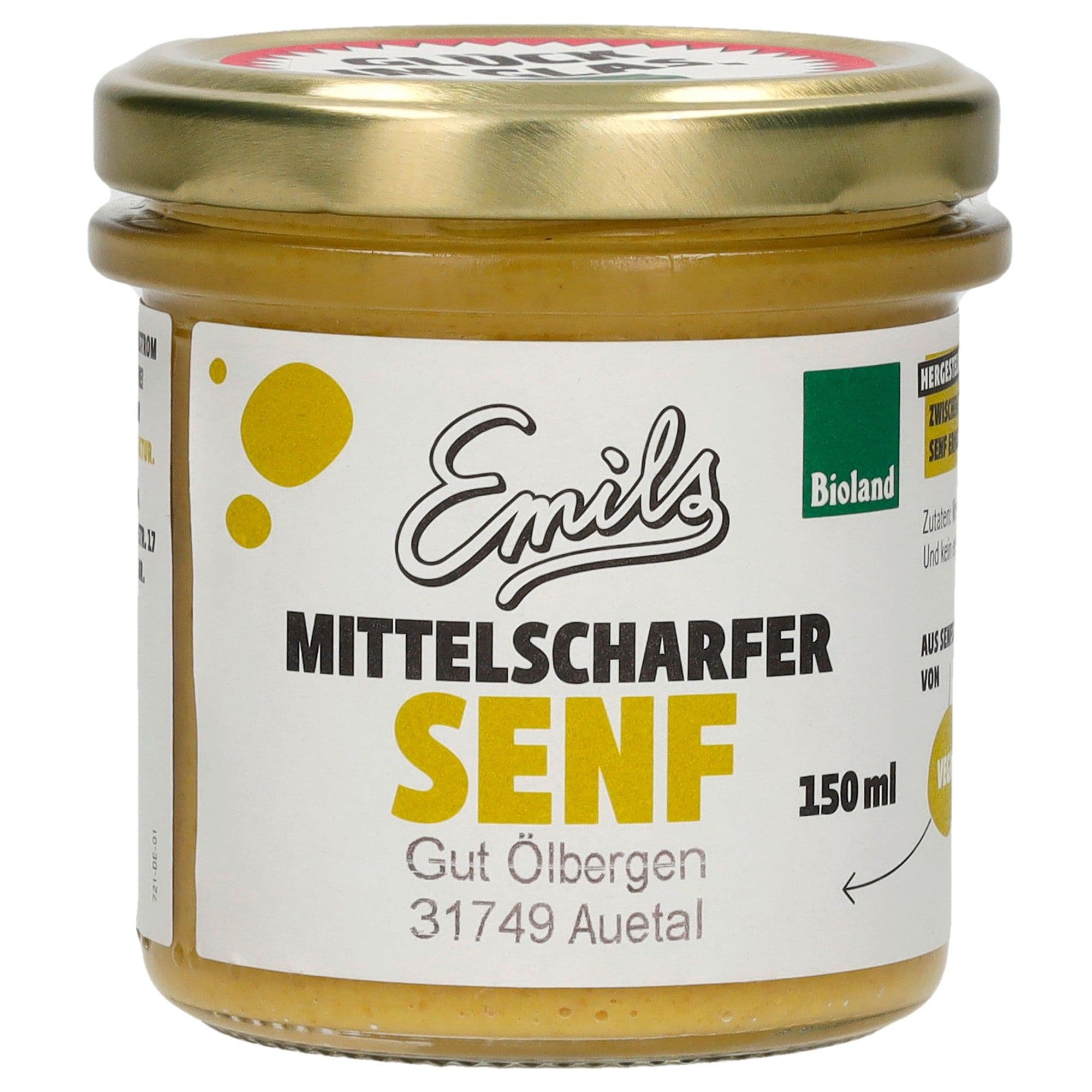 Mittelscharfer Bioland Senf Emils 150 ml