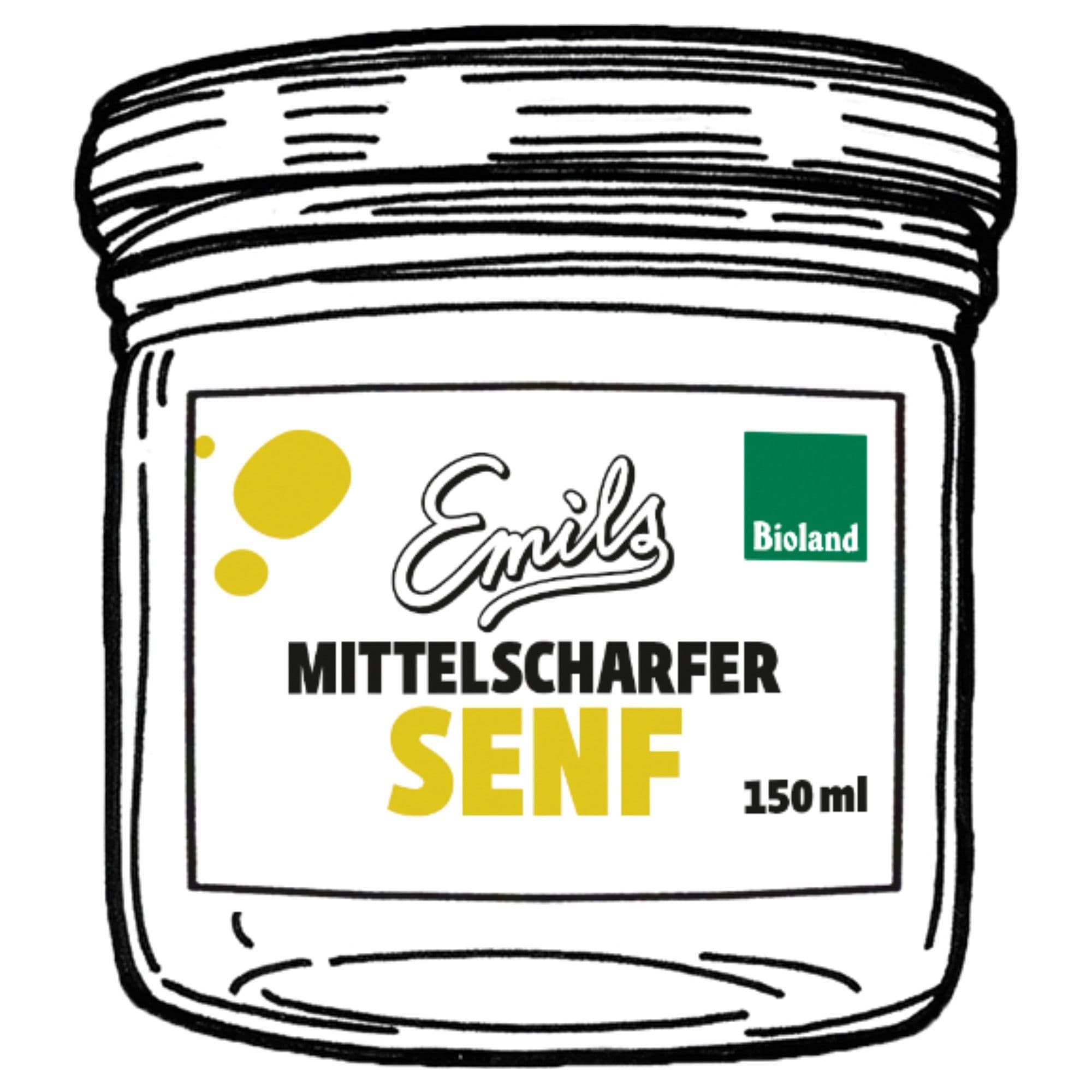 Mittelscharfer Senf 150 ml**
