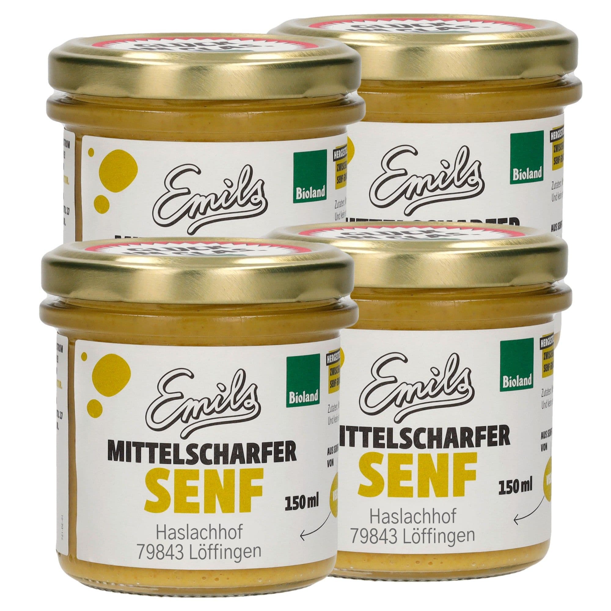 Mittelscharfer Senf  4 x 150 ml** Bild 1