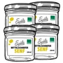 Illustration: Emils mittelscharfer Senf ohne Branntweinessig im Glas 4 x 150 ml