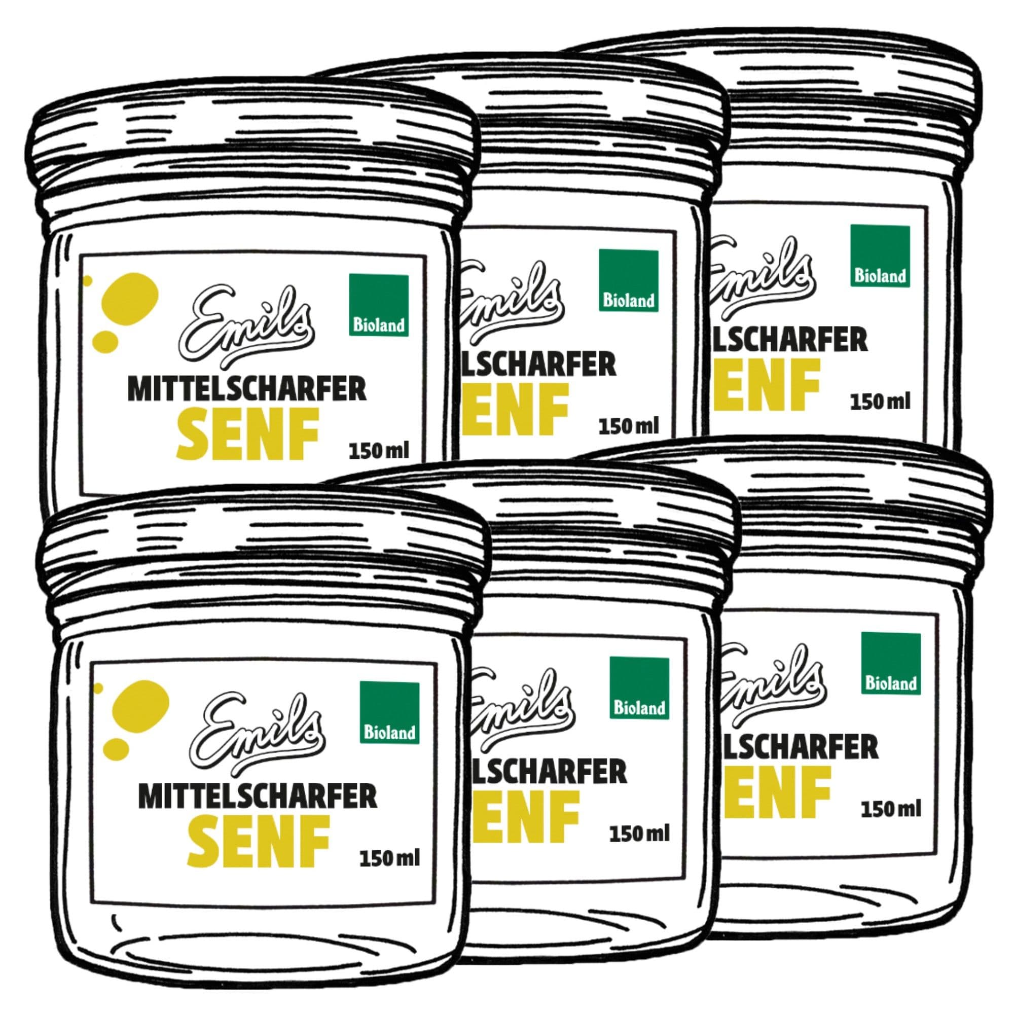 Mittelscharfer Senf 6 x 150 ml** Bild 4