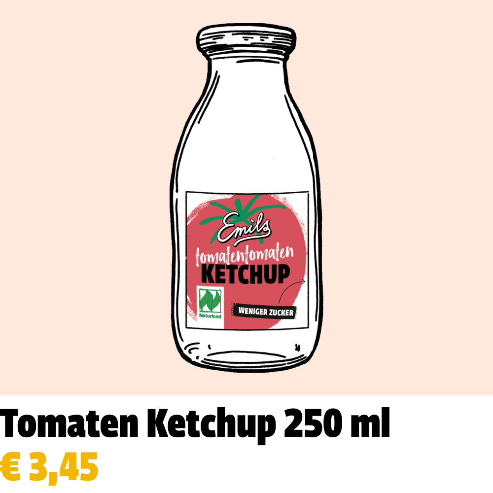 Emils Tomatenketchup ohne Industriezucker 250 ml