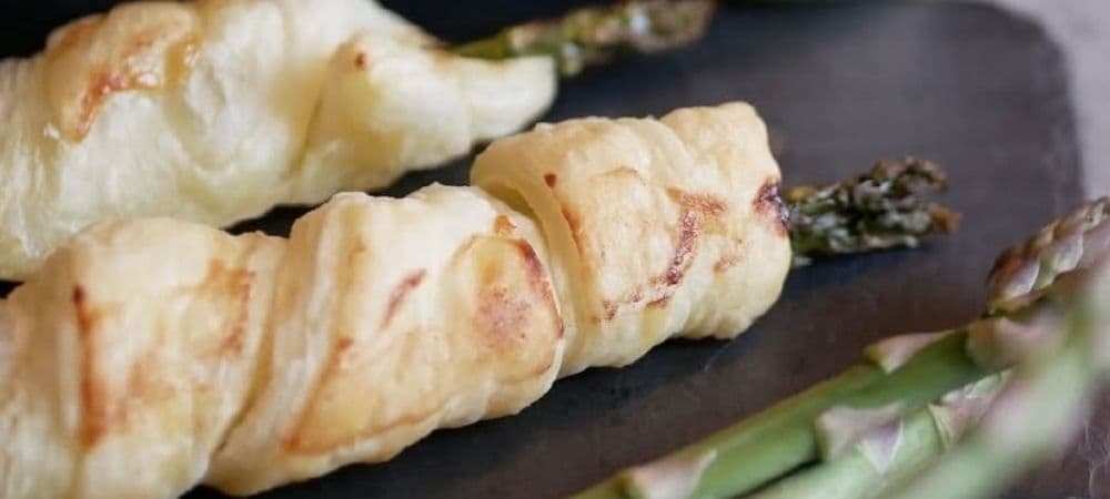 Spargel im Blätterteig mit Emils Hollandaise