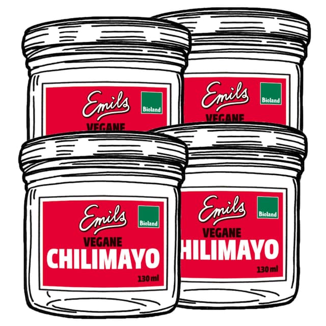 Vegane Chili Mayo 4 x 130 ml**