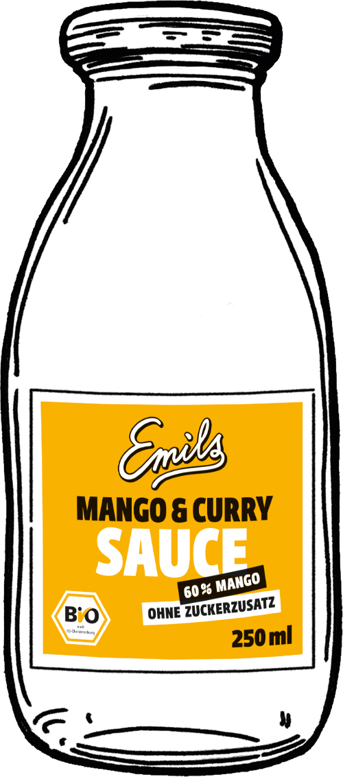 Emils Bio Mango Curry Sauce ohne Zuckerzusatz